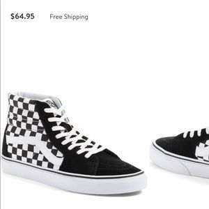 Vans Sk8-hi black and white checker
